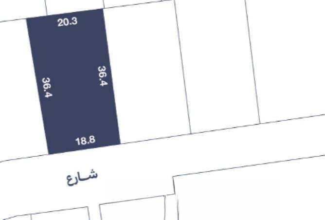 أرض سكنية للبيع في العكر – 709 متر مربع