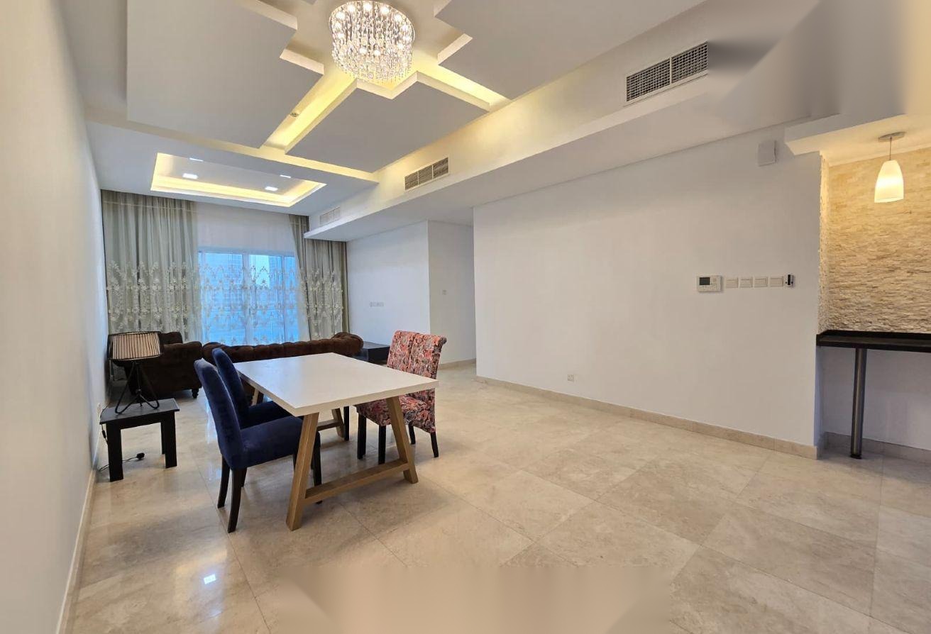 3-Bedroom Partially Furnished Apartment with Balcony in Amwaj Homes