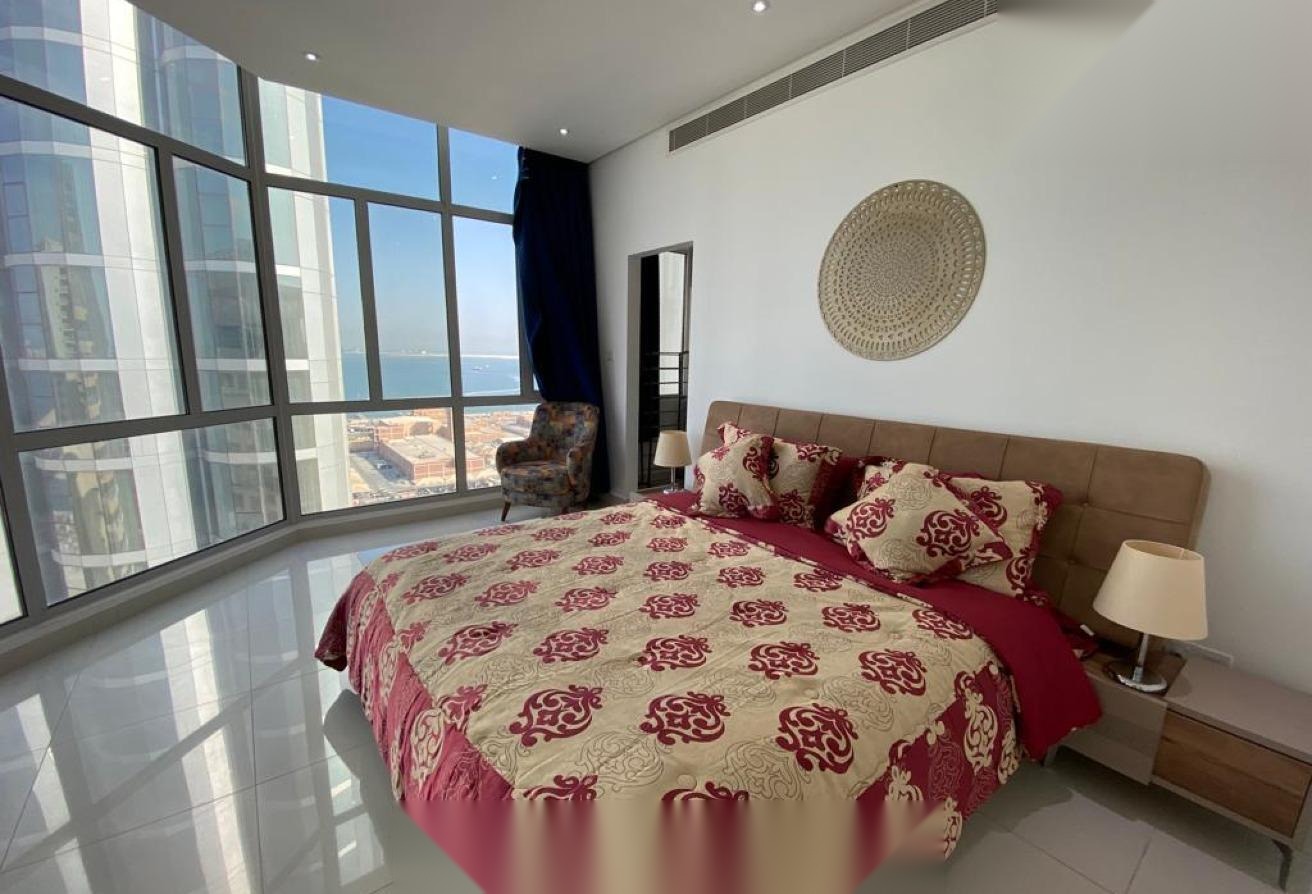 Fully Furnished 1-Bedroom Apartment with Partial Sea View in Juffair