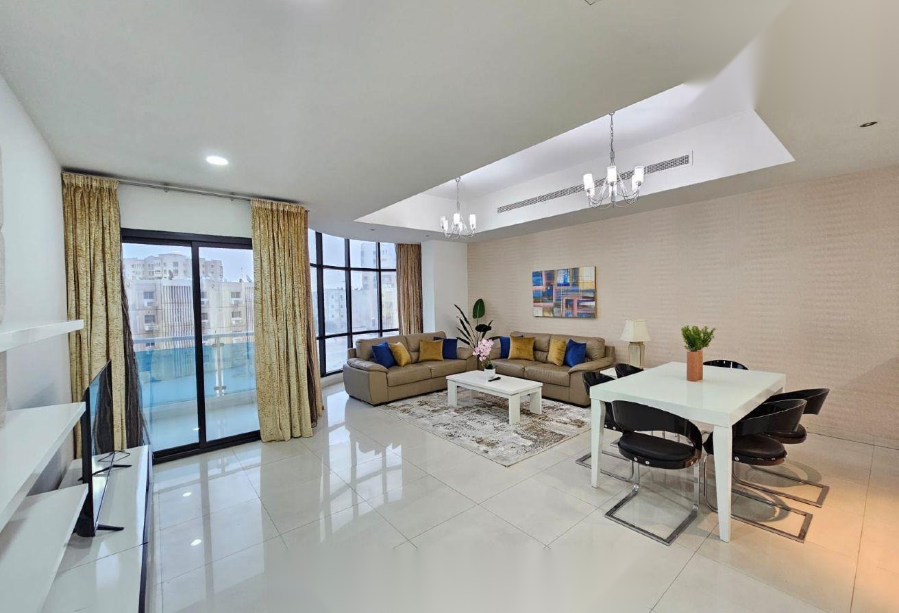 Fully Furnished 3-Bedroom Apartment with Balcony in Mahooz