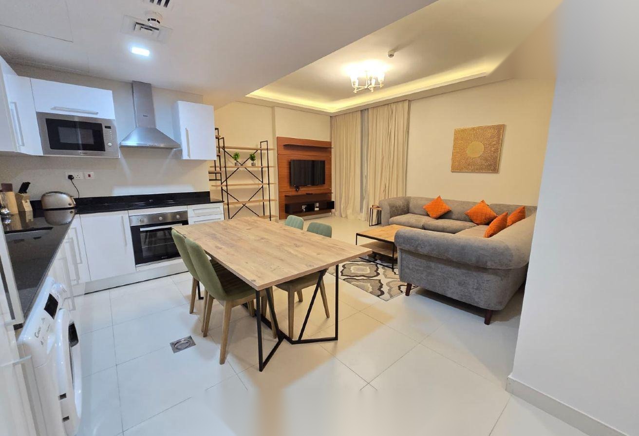 Fully Furnished 1-Bedroom Apartment with Partial Sea View, Amwaj Lagoon
