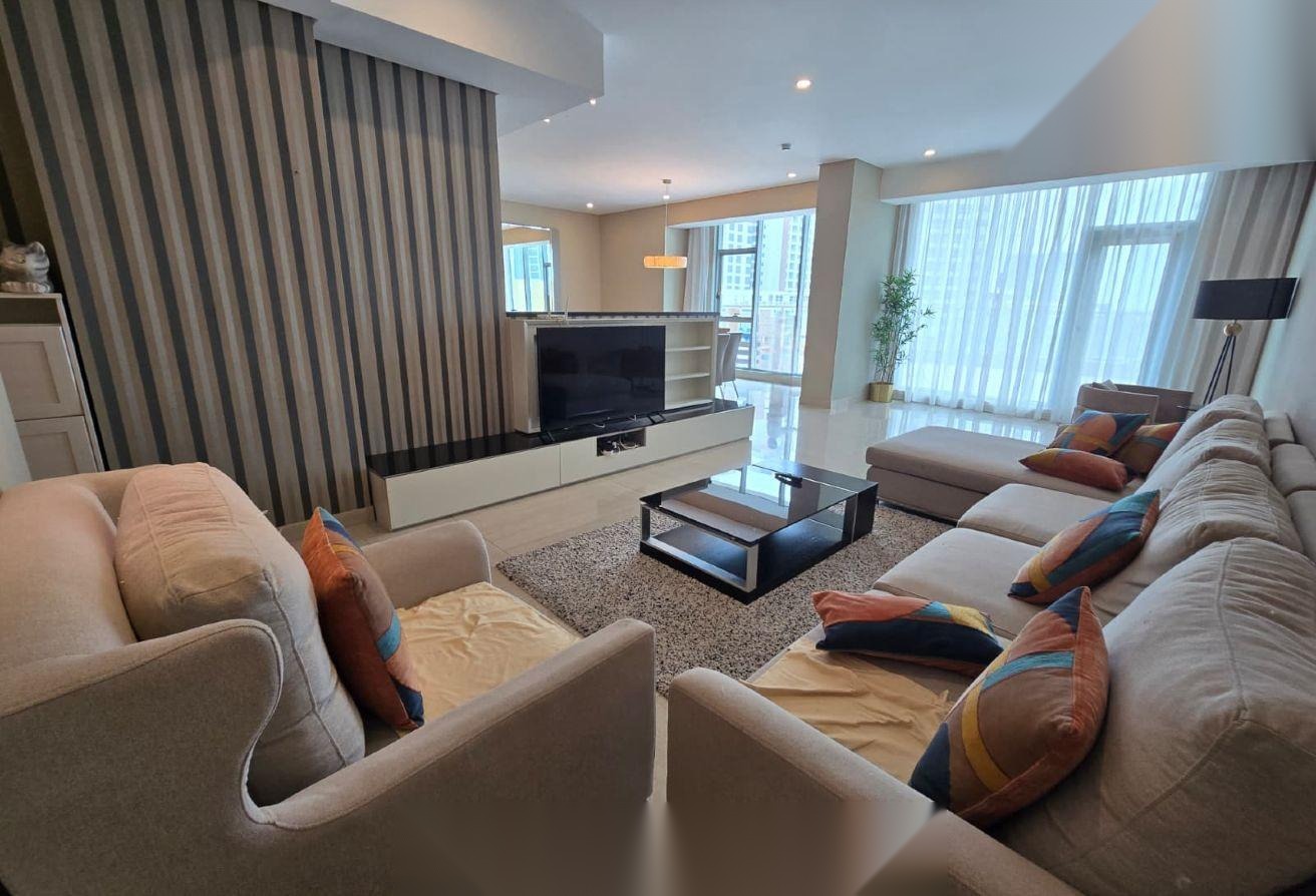 Fully Furnished 2BR + Maid Room Apartment with Large Terrace, Amwaj
