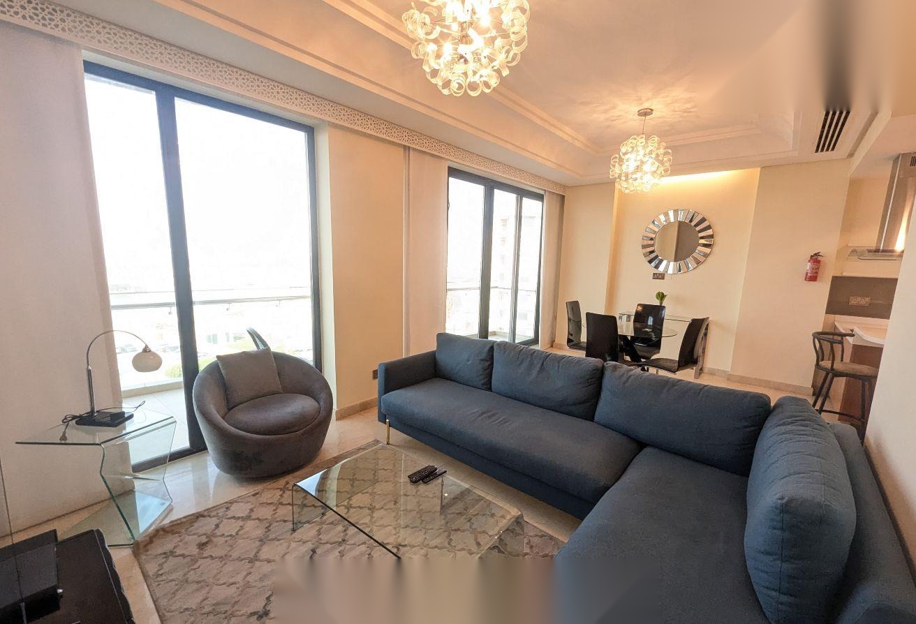 Fully Furnished 1-Bedroom Apartment with Beach View, Seef