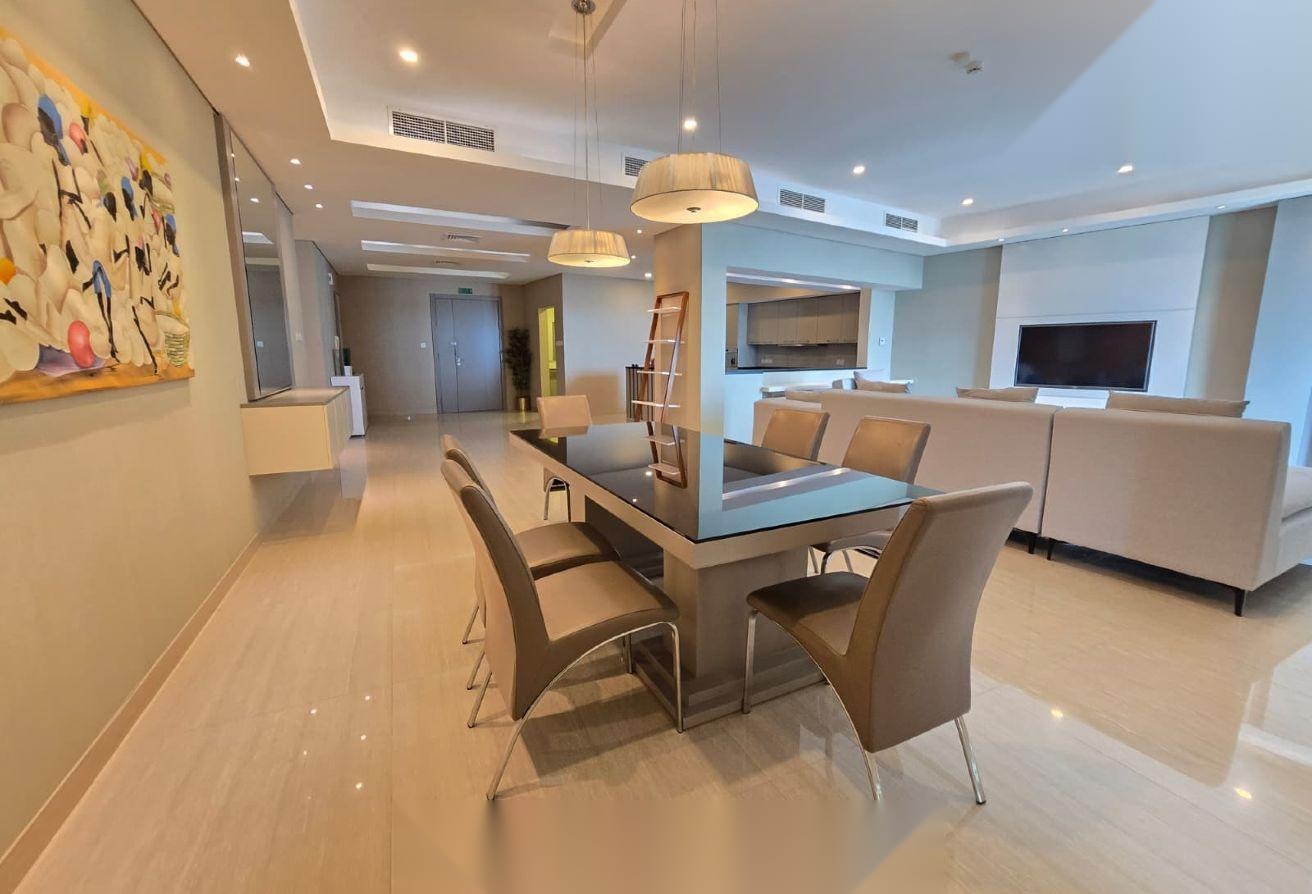 Fully Furnished 3-Bedroom Apartment with Terrace in Amwaj Islands