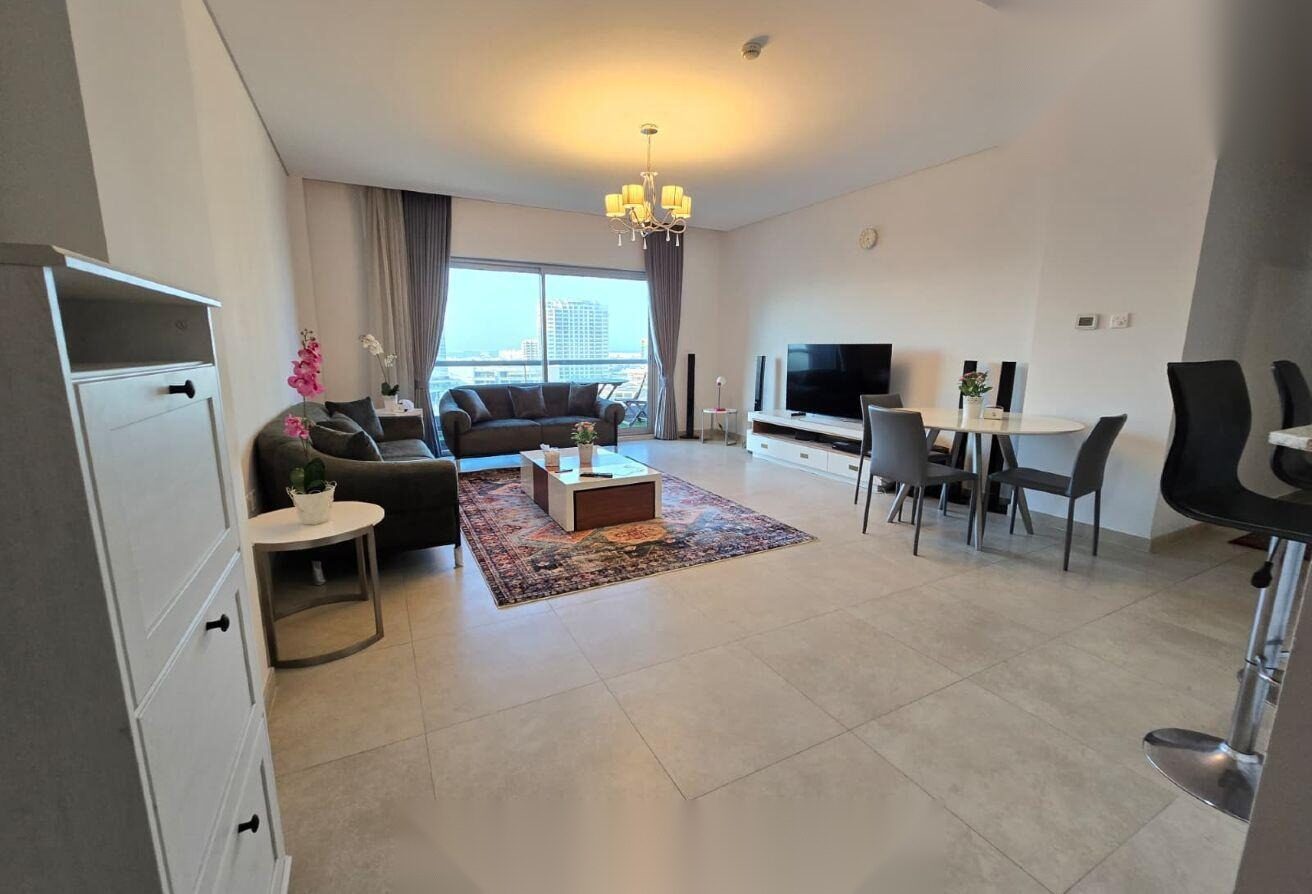 Fully Furnished 2-Bedroom Apartment on Highest Floor, Amwaj Islands