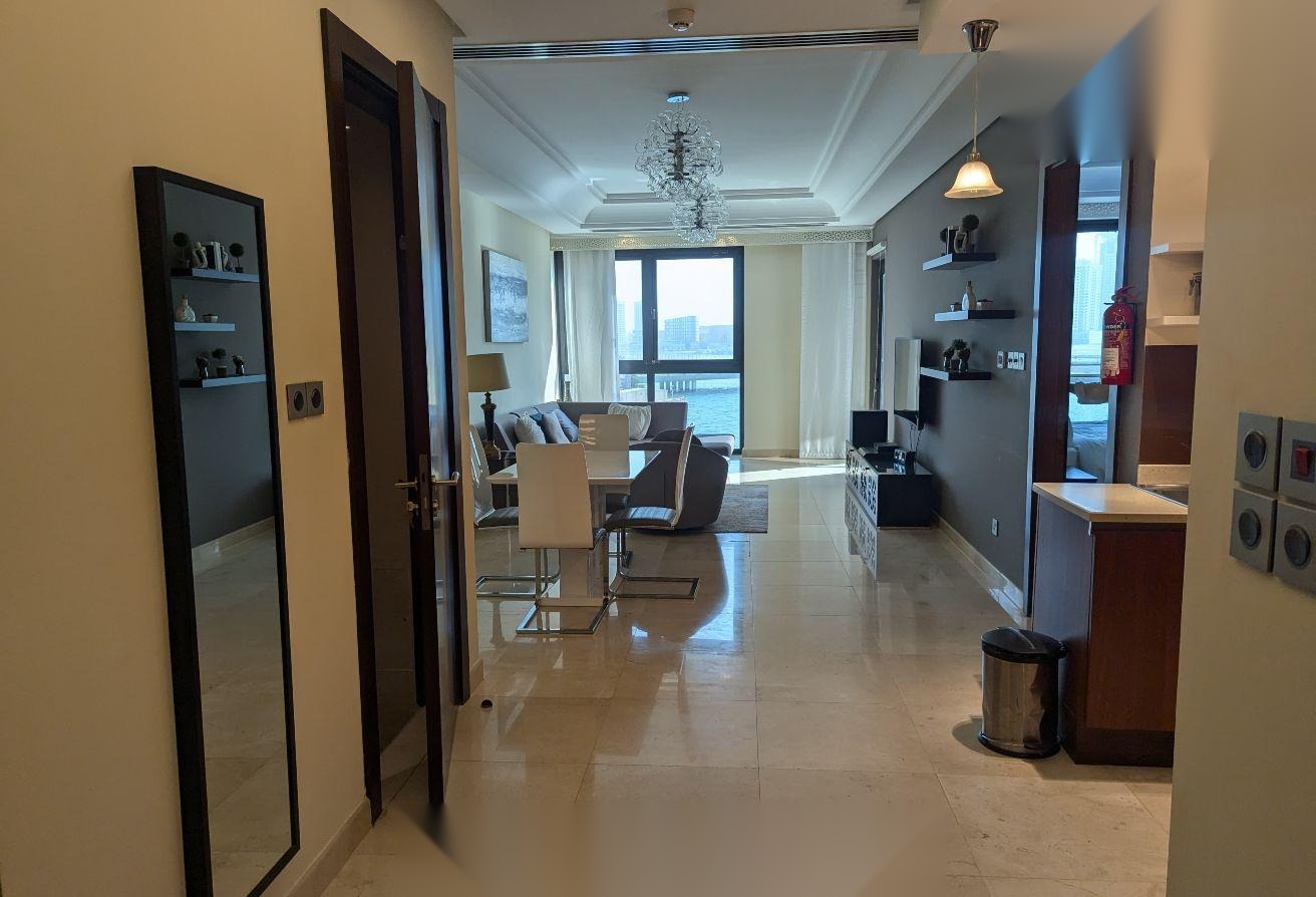Fully Furnished 1-Bedroom Apartment with Full Sea View, Seef