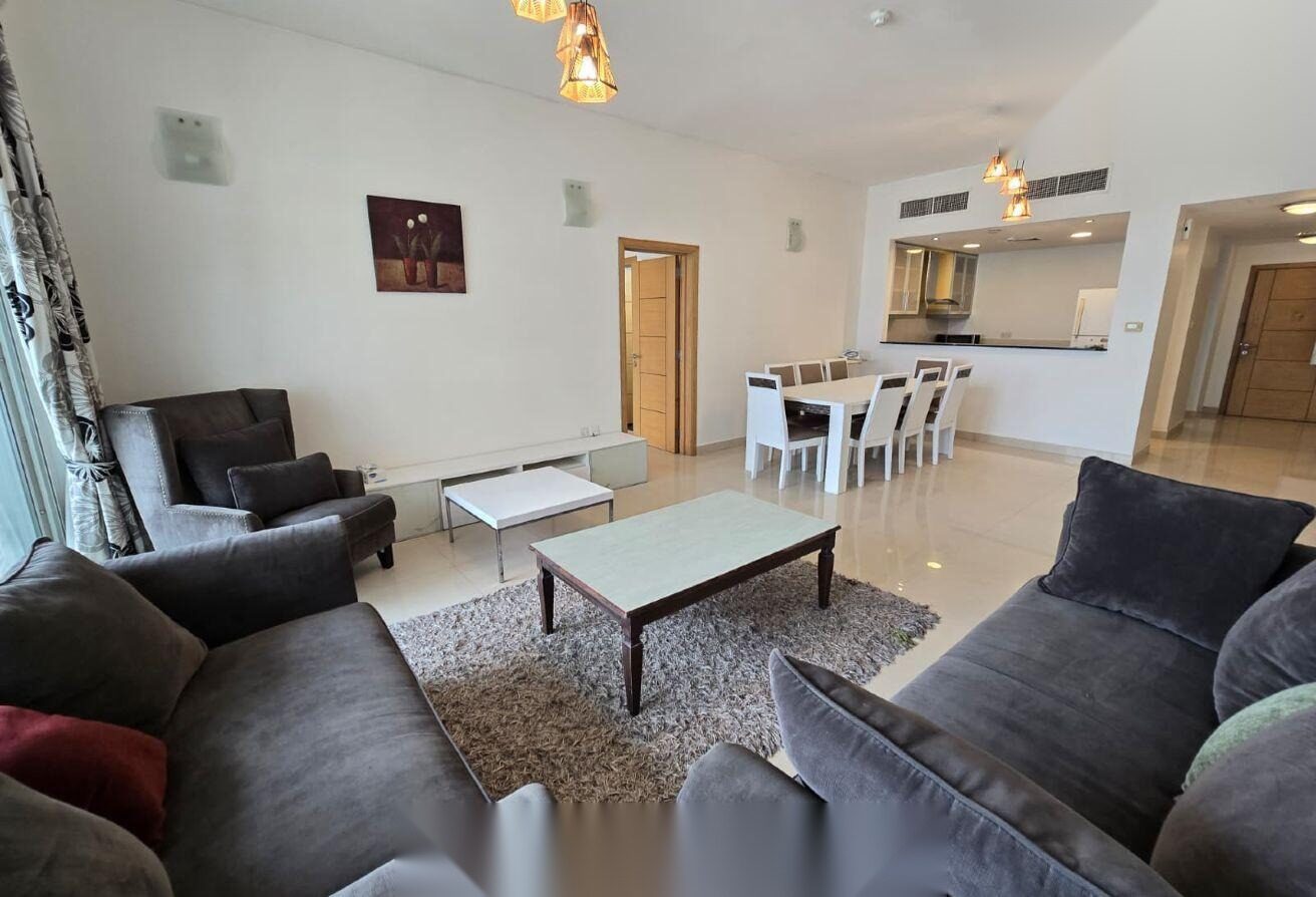 Fully Furnished 2 Master Bedroom Apartment with 2 Balconies, Amwaj