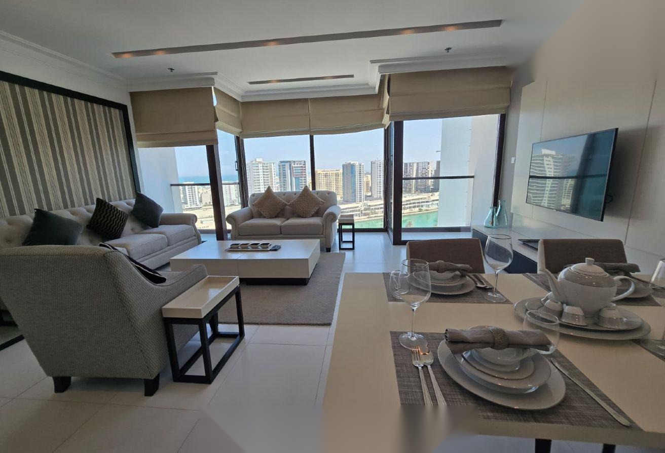 Fully Furnished 2-Bedroom Apartment with Sea Views, Amwaj Islands