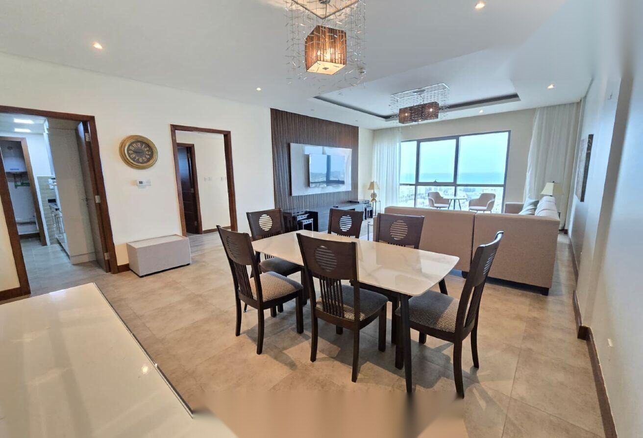 Fully Furnished 3-Bedroom Sea View Apartment in Amwaj Islands