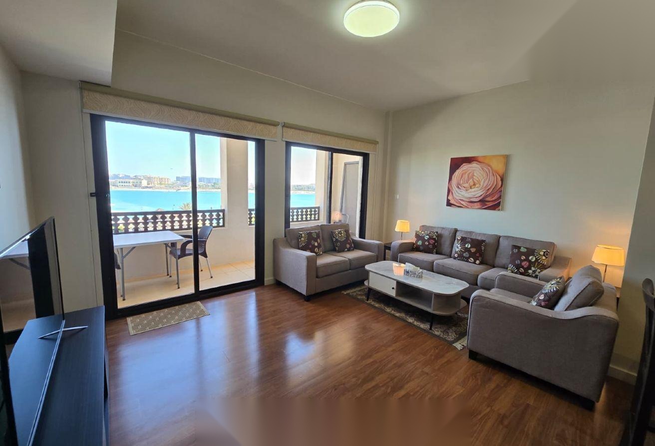 Fully Furnished 2-Bedroom Apartment with Sea View, Amwaj Islands