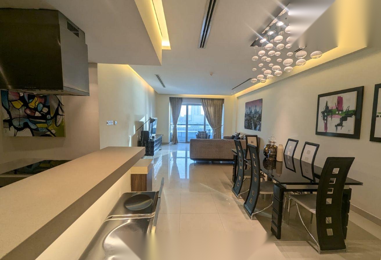 Fully Furnished 2-Bedroom Apartment with Full Sea View, Seef