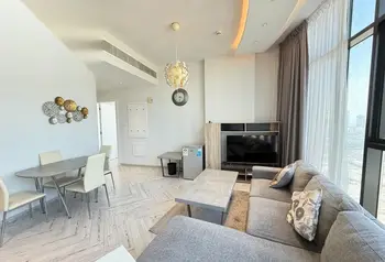 Fully Furnished 2-Bedroom Apartment with Sea View, Seef
